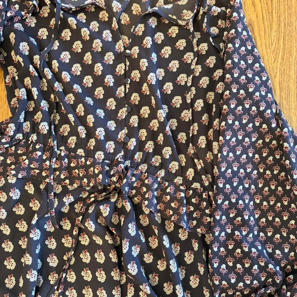 Purple floral midi dress‎ with - Picture 4 of 8